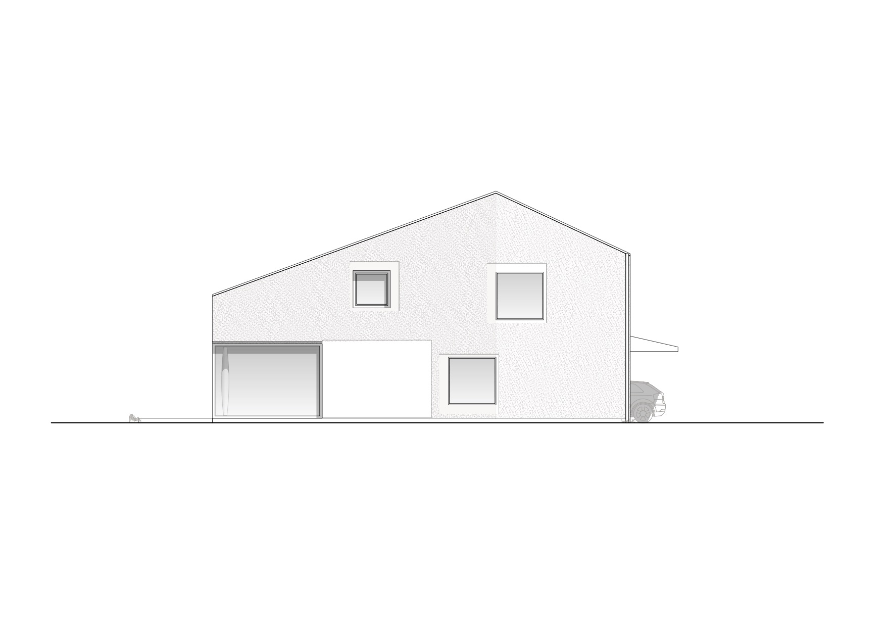 Haus A, Ansicht Süd