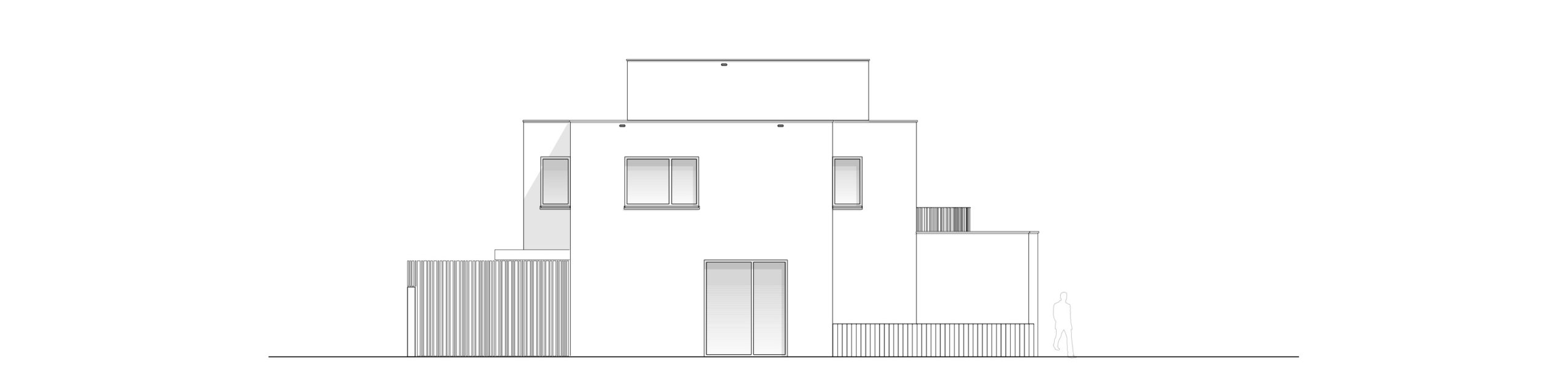 Villa N, Ansicht Ost