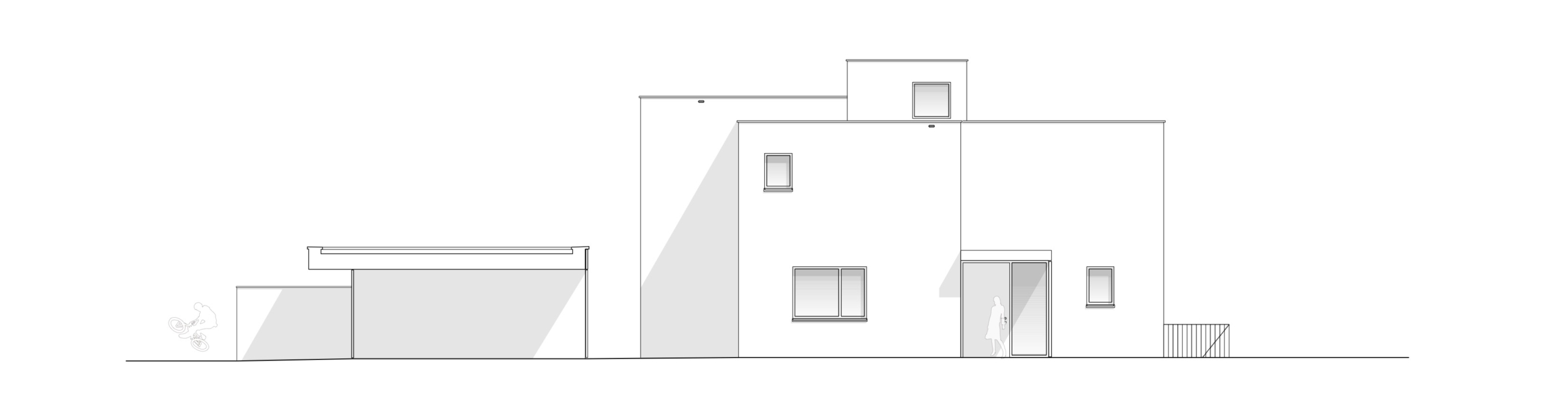 Villa N, Ansicht Süd