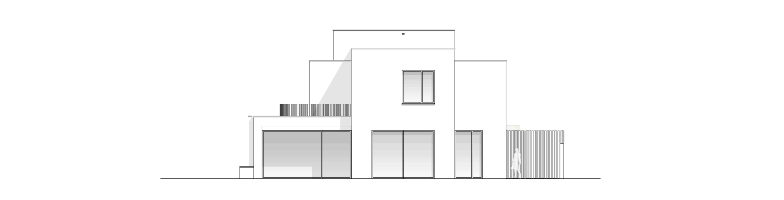 Villa N, Ansicht West